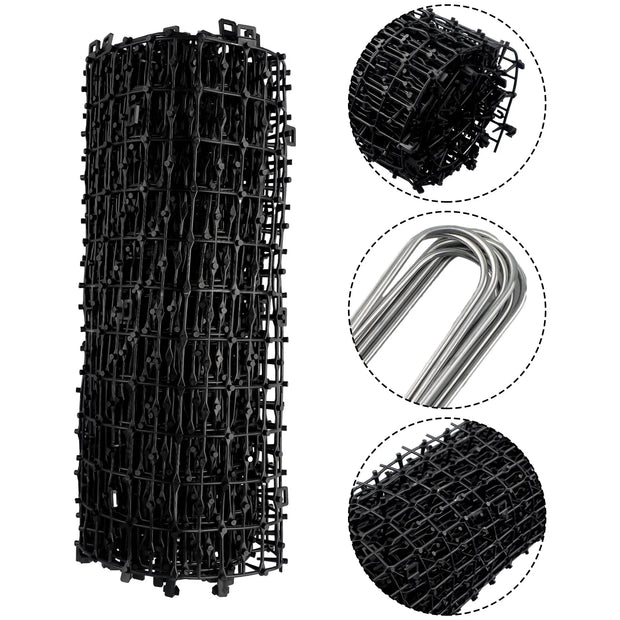 Tappetini per scatti di gatti Tappetino repellente per cani anti-gatto Attrezzi da giardino per la casa Striscia di punzoni Mantieni il gatto in modo sicuro Spike di plastica Spine Net Forniture per animali domestici - My Store Pet