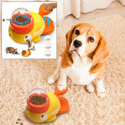 Mangiatoia per cibo per cani Cartoon Duck Design Snack per animali domestici Puzzle Mangiatoia Antiscivolo Cucciolo Automatico Dispenser di cibo per cani e gatti Giocattolo - My Store Pet