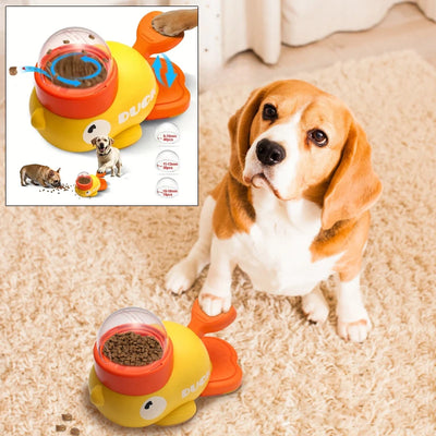 Mangiatoia per cibo per cani Cartoon Duck Design Snack per animali domestici Puzzle Mangiatoia Antiscivolo Cucciolo Automatico Dispenser di cibo per cani e gatti Giocattolo - My Store Pet