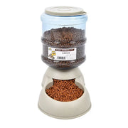 Pet Feeder Automatic Food Dispenser Cat Dog Plastic Drinking Bowl 3.75L High Capacity Creative Mini Mineral Water Bottle Design - My Store Pet