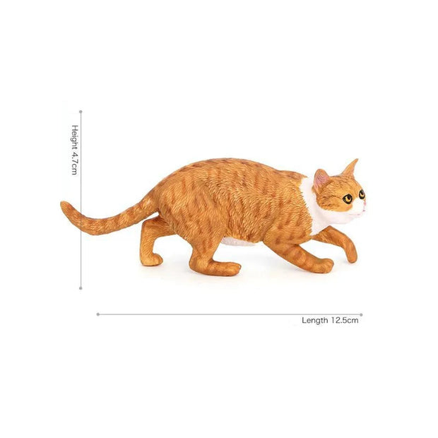 Modello simulato di gatto mucca Simpatico gattino per animali domestici Ornamento da tavolo Decorazione per gatti domestici - My Store Pet