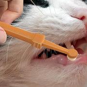 Spazzolino da denti per cani da compagnia Spazzolino da denti morbido in silicone Igiene orale Spazzolino da denti per cuccioli Dentifricio Kit per animali Pulizia dei denti Fornitori per la cura del gatto - My Store Pet