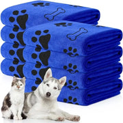 1pc Asciugamano per cani in microfibra ad asciugatura rapida Prodotto da bagno per animali domestici in fibra Asciugamano da bagno ad asciugatura rapida Panno per pulire l'auto Forniture per animali domestici - My Store Pet