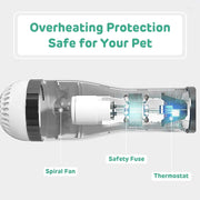 Asciugacapelli per animali domestici per cani Asciugacapelli portatile 2 in 1 per cani Desmotor con termostato ventilatore per la pulizia dei cuccioli Toelettatura del cane Essiccate per animali domestici - My Store Pet