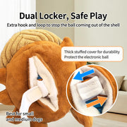 Giocattolo interattivo per cani Giocattolo per cani di peluche Giocattolo per cani danzante Palla Giocattolo per cani Giocattolo da masticare per cani Giocattolo per cani Giocattolo per cuccioli di peluche Giocattolo per cani - My Store Pet