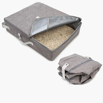 Lettiera per animali domestici da 1 pezzo, extra large, antispruzzo, impermeabile, portatile, pieghevole e mobile per uso esterno - My Store Pet