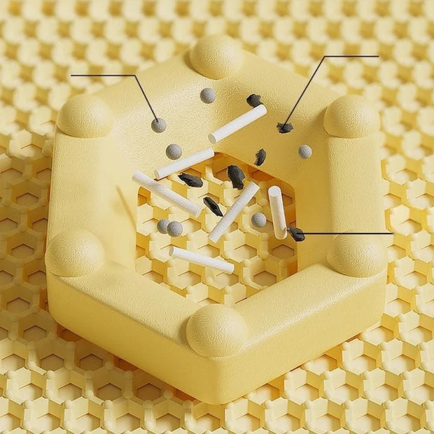 Tappetino per lettiera per gatti Tappetino impermeabile e antispruzzo Tappetino per il controllo della sabbia a doppio strato Tappetino per perdite per WC per gatti Accessori sicuri per animali domestici - My Store Pet