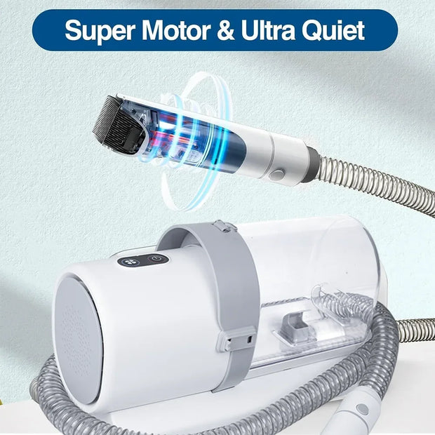 Il Kit per la toelettatura del cane per animali domestici Include 4 pettini per tagliacapelli aspirapolvere da 2,5 litri e 5 strumenti per la toelettatura degli animali domestici per lo spargimento - My Store Pet