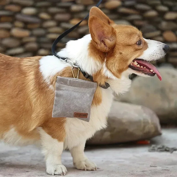 Borsa per snack per addestramento del cane Borsa da viaggio per cani da compagnia all'aperto Borsa per dispenser di cibo portatile resistente all'olio Accessori durevoli per animali domestici - My Store Pet