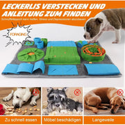 Cane Olfactory Tappeto Zerbino Sniffing Pad Puzzle per cani Ciotola per alimentazione lenta Dispenser di cibo Tappeto Naso Odore Formazione Lavabile Giocattoli per cani - My Store Pet