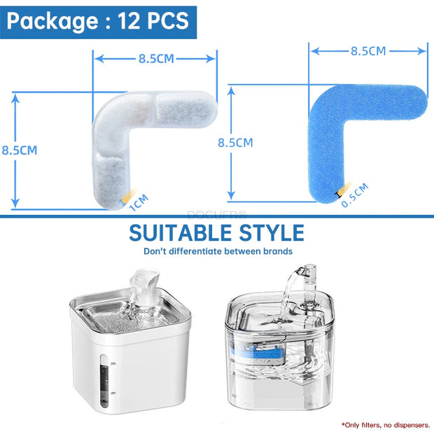 Fonte di filtro per fontana per gatti Fabbrica all'ingrosso Fontana professionale per animali domestici Accessori per filtri sostituiti Filtri per bevande per gatti - My Store Pet