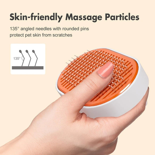 Spazzola per peli di gatto, spazzole per gatti per toelettatura e spargimento di gatti da interno, spazzola autopulente per gatti a pelo corto e lungo - My Store Pet