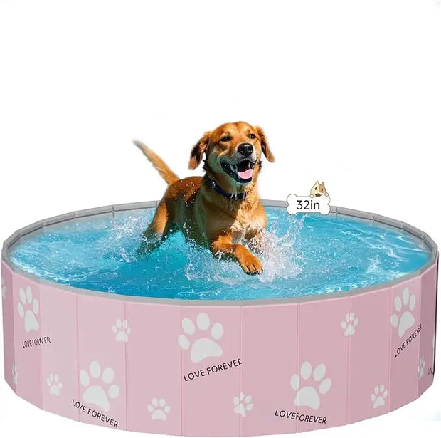 Vasca da bagno per animali domestici Piscina per cani Pieghevole antiscivolo portatile per esterni durevole per gatti e cani - My Store Pet