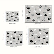 1Pc Assorbente Tappetino per l'alimentazione degli animali domestici per cani e gatti A prova di perdite Facile da pulire Multiuso con design di stampa creativa Lavabile Tappetino per animali domestici - My Store Pet