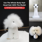 Simulazione dell'animale domestico capelli pratica di bellezza cane standard teddy dog intero corpo capelli finti solo Pet Grooming Trimming practice - My Store Pet