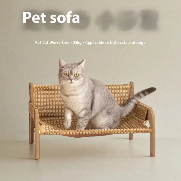 Nuovo prodotto divano per gatti, lettino per gatti, tappetino in rattan, divano per animali domestici, universale per gatti e cani, forniture per animali domestici resistenti ai graffi e senza spargimento - My Store Pet