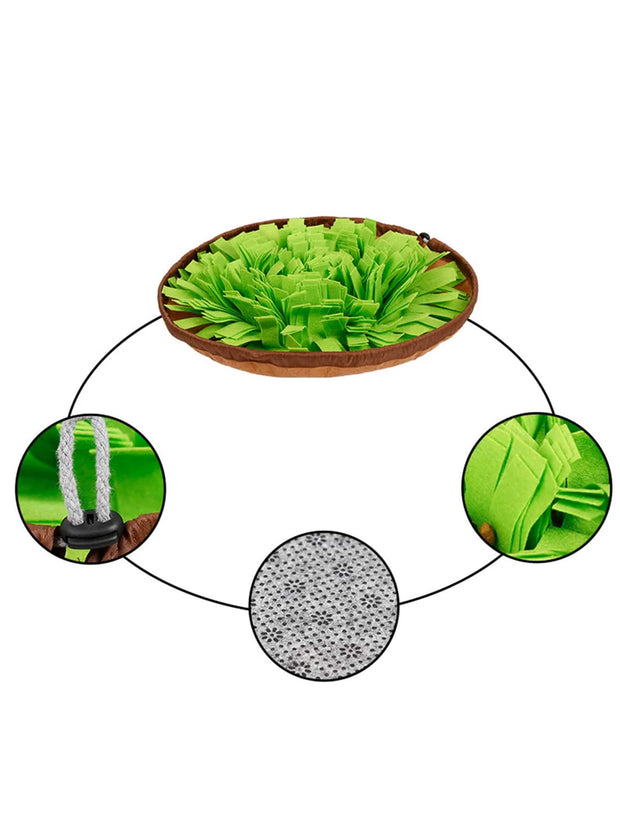 Tappetino da fiuto per animali domestici per cani tappetino per l'alimentazione del naso alimentatore lento per l'allenamento e alleviare lo Stress incoraggia le abilità di foraggiamento naturale - My Store Pet