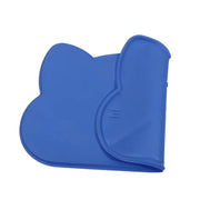 Tappetino per l'alimentazione degli animali domestici per cani Gatti Tappetino per cibo per gatti antiscivolo impermeabile in silicone tinta unita Tovaglietta per tappetino per l'alimentazione del cane portatile - My Store Pet