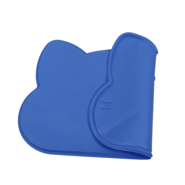 Tappetino per l'alimentazione degli animali domestici per cani Gatti Tappetino per cibo per gatti antiscivolo impermeabile in silicone tinta unita Tovaglietta per tappetino per l'alimentazione del cane portatile - My Store Pet