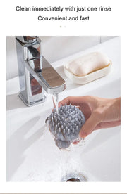 1pc Pet Bath Brush Silicone morbido con Dispenser di Shampoo massaggio delicato per toelettatura e pulizia di pellicce e capelli - My Store Pet