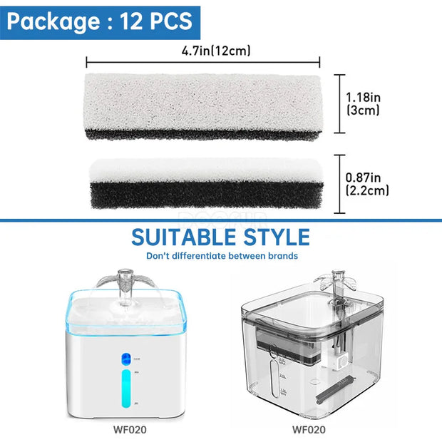 Fonte di filtro per fontana per gatti Fabbrica all'ingrosso Fontana professionale per animali domestici Accessori per filtri sostituiti Filtri per bevande per gatti - My Store Pet