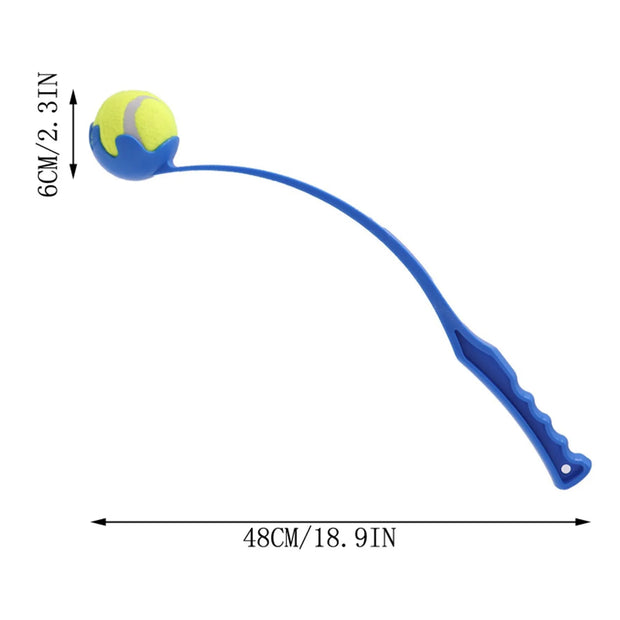 Bastone da lancio per animali domestici, dispositivo da lancio, giocattolo da lancio, palla interattiva per cani e gatti, giocattolo per animali domestici, giocattoli da addestramento, forniture per animali domestici - My Store Pet