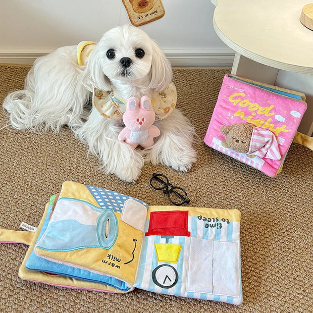 Giocattolo alimentare interattivo per cani Resistente alla masticazione nce Miglioramento Forniture per animali Libri profumati Giocattoli per cani Marchio VOA - My Store Pet