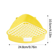 Triangolo Animale Domestico Gatto Ratto Coniglio Pipì Vasino Trainer Vassoio per lettiera Angolo WC per piccolo animale domestico Guinea Pig Toilette Lettiera - My Store Pet
