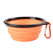 Ciotola per mangiatoia per animali domestici Ciotola pieghevole per cani da viaggio in silicone Ciotola per acqua portatile da passeggio per ciotole per gatti di taglia piccola e media Piatto per mangiare animali domestici - My Store Pet