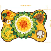 Tappetino da fiuto per cani Giocattoli per animali domestici Addestramento interattivo Sniff Tappetino per alimentazione naturale Squeaker Trattare per cani Alleviare la pressione Snuffle Toys - My Store Pet