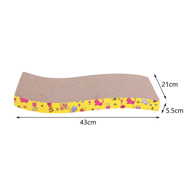 Tiragraffi per gatti Carta ondulata in cartone Protezione durevole per mobili Divano per animali domestici Letto antigraffio per gatti per gatti da interni Resto per gattini - My Store Pet