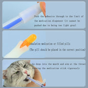 Applicatore di pillole per animali domestici, siringa per gatti e cani, mangiatoia per farmaci, prodotto resistente agli insetti, pillola con clip, distributore d'acqua per animali domestici - My Store Pet