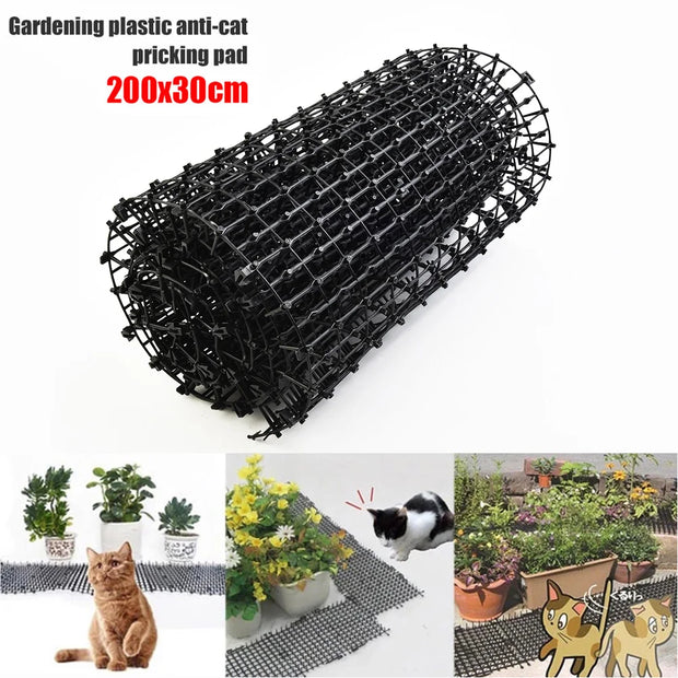 Tappetini per scatti di gatti Tappetino repellente per cani anti-gatto Attrezzi da giardino per la casa Striscia di punzoni Mantieni il gatto in modo sicuro Spike di plastica Spine Net Forniture per animali domestici - My Store Pet