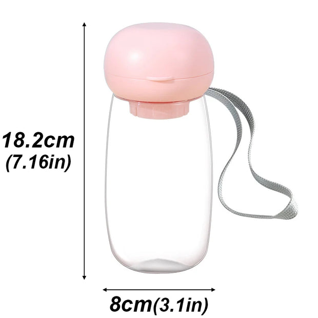 Alimentatore per animali domestici Ciotola Distributore d'acqua 2 in 1 Cibo portatile design pieghevole portatile Gatto Viaggio all'aperto Tazze per funghi Forniture per animali domestici - My Store Pet