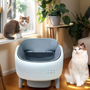 Toilette intelligente per gatti per animali domestici, lettiera elettrica per gatti, grande paletta automatica per cacca, lettiera per gatti per evitare schizzi all'esterno - My Store Pet