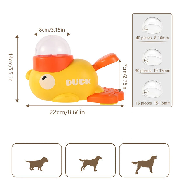 Dispenser per dolcetti per animali domestici, alimentatore automatico per snack per cani e gatti, ciotole per mangiatoia lenta anti-grippamento per un cibo sano per accessori per animali domestici - My Store Pet