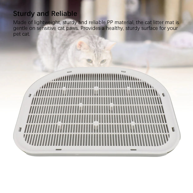 Tappetino per lettiera per gatti Tappetino per lettiera per gatti Impermeabile Robusto antiscivolo Resistente alle perdite Tappetino per intrappolare la lettiera per gatti facile da pulire per la casa - My Store Pet