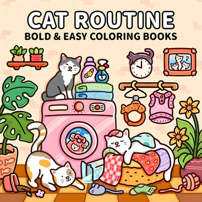 Libro da colorare per adulti Libro illustrato unico a tema gatto per il rilassamento Carta aggiornata per una colorazione confortevole Regalo perfetto per un amico - My Store Pet