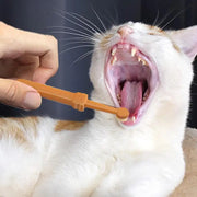Spazzolino da denti per cani da compagnia Spazzolino da denti morbido in silicone Igiene orale Spazzolino da denti per cuccioli Dentifricio Kit per animali Pulizia dei denti Fornitori per la cura del gatto - My Store Pet