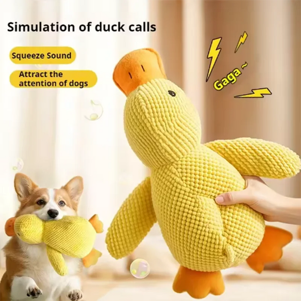 Giocattolo per cani Stomping Duck Morso Resistente Rettifica Pulizia dei denti Cane di grandi dimensioni Intrattenimento interattivo Cucciolo Noia Giocattolo di peluche per animali domestici - My Store Pet