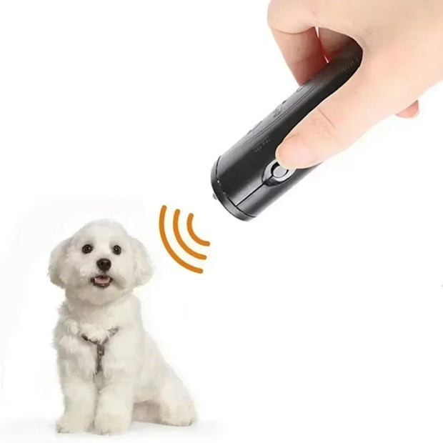 LED 3 in 1 repellente per cani da compagnia Anti Barking Stop Bark Training Device Trainer ultrasuoni Anti abbaiare ad ultrasuoni senza batteria - My Store Pet