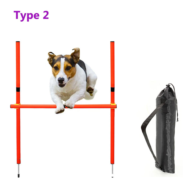 Attrezzature per prodotti per l'addestramento del cane cani portatili strumento per saltare cani all'aperto paletto da corsa paletti sportivi palo attrezzature per l'agilità dell'animale domestico - My Store Pet