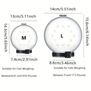 Palla di protezione per la testa del gatto, accessori per la toelettatura degli animali domestici, maschera traspirante, casco da nuoto, forniture per gatti - My Store Pet