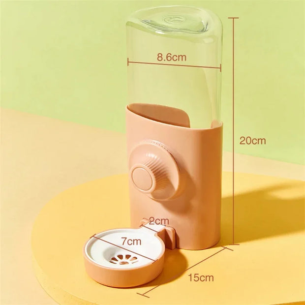 Distributore d'acqua Alimentatore automatico per animali domestici Ciotola sospesa Bottiglia d'acqua Contenitore per alimenti Dispenser per cuccioli Gatti Coniglio Cavia - My Store Pet