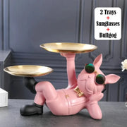 Figurine di animali Bulldog Statua di cane freddo Scultura Soggiorno Sala studio Arredamento camera da letto Accessori per la decorazione d'interni della casa - My Store Pet