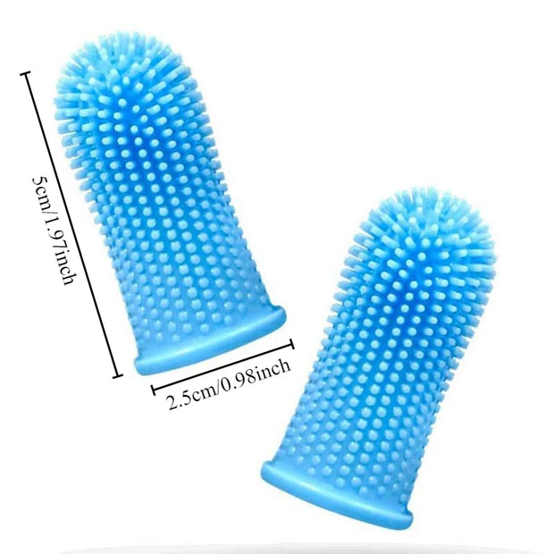 Spazzolino da denti per cani super morbido per animali domestici Pulizia dei denti Cura dell'alito Spazzolino da denti in silicone non tossico Spazzolino da denti per cani e gatti Prodotti per animali domestici - My Store Pet