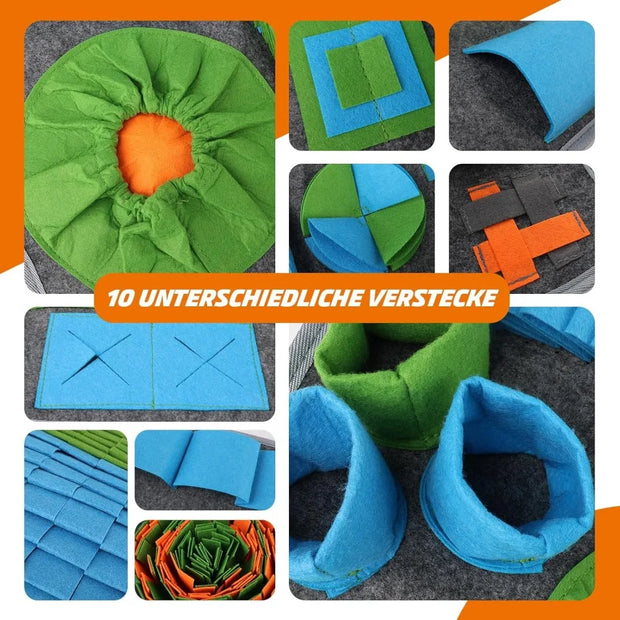 Cane Olfactory Tappeto Zerbino Sniffing Pad Puzzle per cani Ciotola per alimentazione lenta Dispenser di cibo Tappeto Naso Odore Formazione Lavabile Giocattoli per cani - My Store Pet