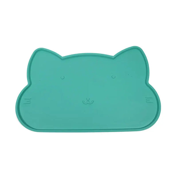 Tappetino per l'alimentazione degli animali domestici per cani Gatti Tappetino per cibo per gatti antiscivolo impermeabile in silicone tinta unita Tovaglietta per tappetino per l'alimentazione del cane portatile - My Store Pet
