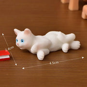 Grandi figurine di gatti carini dall'aspetto reale Display giocattolo Ornamento di plastica per gatti Accessori multiuso per gattini - My Store Pet