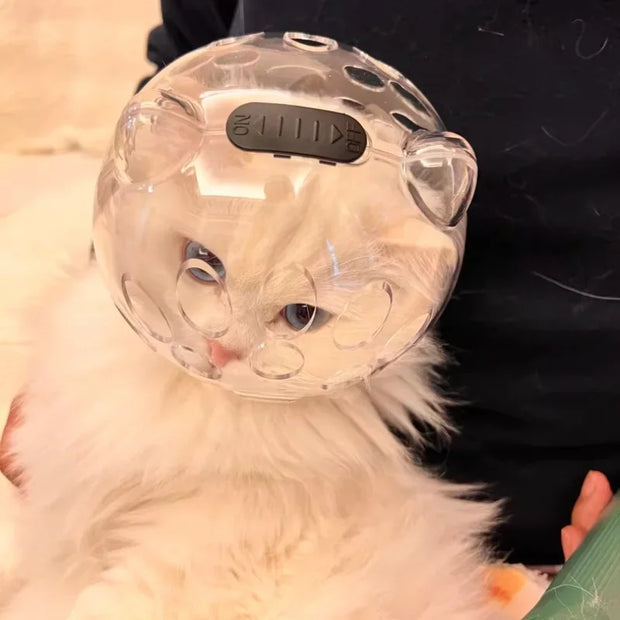 Copritesta per gatti portatile trasparente prevenire mordere e graffiare borsa da viaggio per gatti di sicurezza traspirante gatti prodotti per animali domestici - My Store Pet